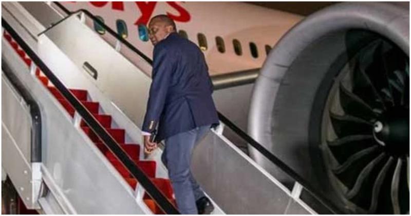 Former president Uhuru Kenyatta embarked on a holiday trip after leaving office.
